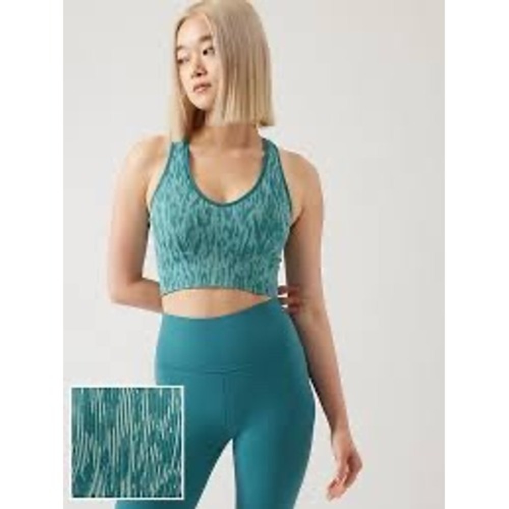 Athleta Aurora Seamless Crop Rib Tank Sports women's Size S